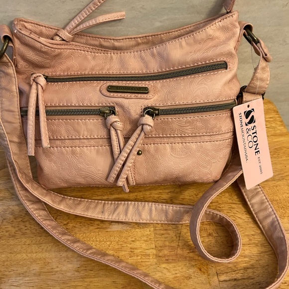 Stone & Co Blush Crossbody Bag with Adjustable Strap - Picture 2 of 12